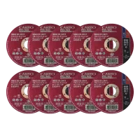 MKP Kit 10 Discos de Corte Carborundum Premier 4.1/2" x 1/8" x 7/8" para Aço