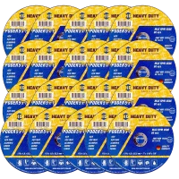 MKP Kit 25 Disco de Corte Heavy Duty 5x1 Inox 7" x 1,6 mm x 7/8" para Aço Inox