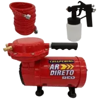 Motocompressor de Ar Direto com Pistola e Mangueira Bivolt - Chiaperini