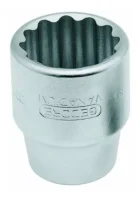 Soquete Estriado de 1""9Mm Encaixe de 3/4"" D32-19Mm Gedore