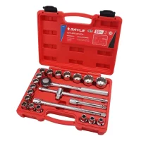 Soquete Estriado Encaixe 1/2 Jogo 8-32Mm 23 Peç Mayle 110023