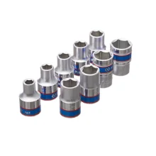 Jogo de Soquete Sextavado com Catraca de 1/2 com 11 Peç - King Tony