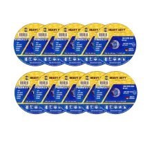 MKP Kit 10 Disco de Corte Heavy Duty EcoInox 7" x 1,6 mm x 7/8" para Aço Inox