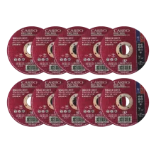 MKP Kit 10 Discos de Corte Carborundum Premier 4.1/2" x 1/8" x 7/8" para Aço