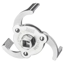 Saca Filtro de Óleo com 3 Garras Móveis e Abertura de 70 a 100Mm. Encaixe de 1/2 e Sextavado de 2