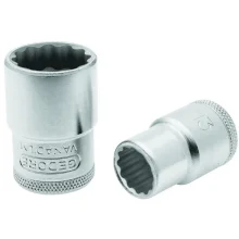 Soquete Estriado de 33Mm Encaixe de 1/2"" D19-33Mm Gedore