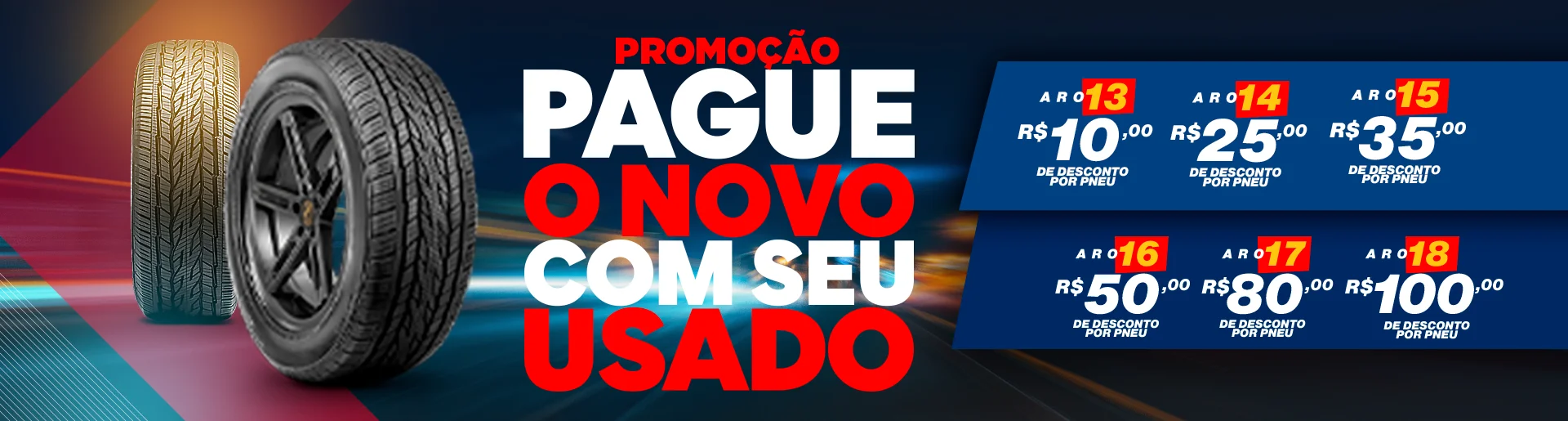 Pague o novo com usado