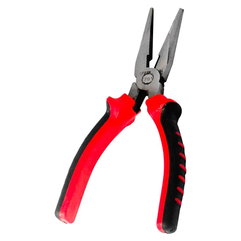 Alicate de Bico Meia Cana 6 Cabo Emborrachado, Cromo Vanádio Vip