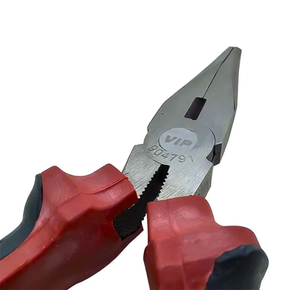 Alicate de Bico Meia Cana 6 Cabo Emborrachado, Cromo Vanádio Vip