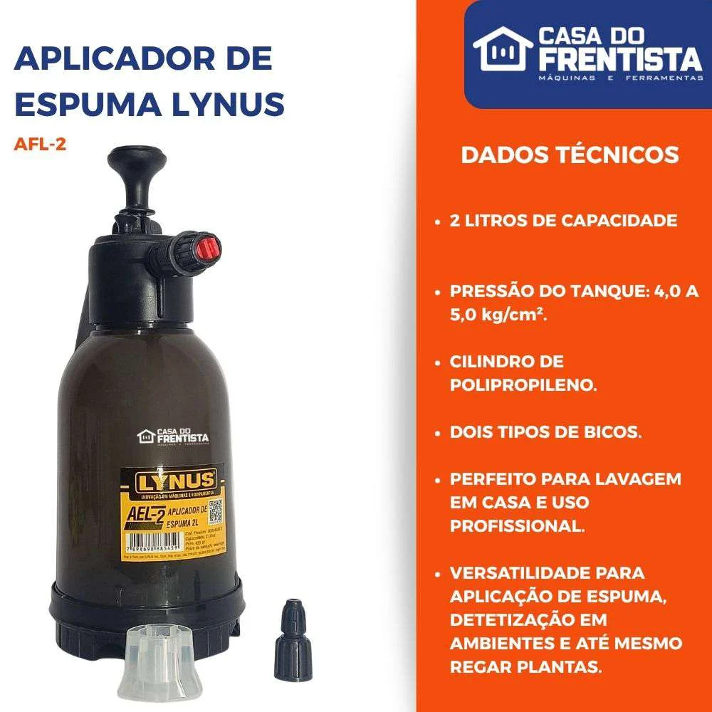 Aplicador de Espuma 2Lts Ael-2 Lynus