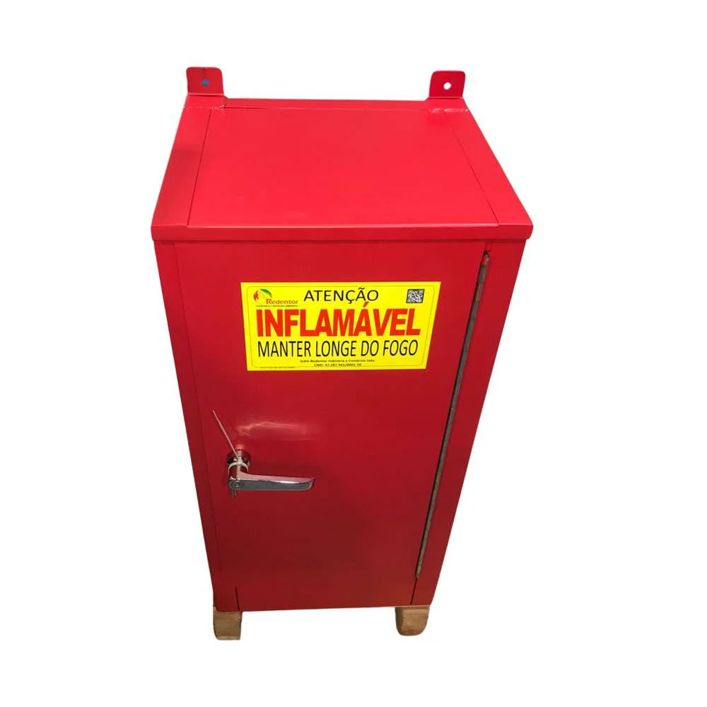 Armário Corta Fogo de Parede Linha Practical 080 X 040 X 035 Vermelho