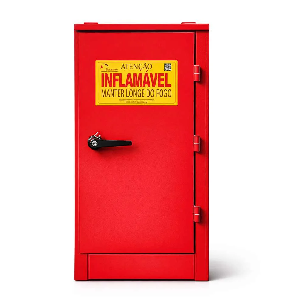 Armário Corta Fogo de Parede Linha Practical 0,80 X 0,40 X 0,35 Vermelho