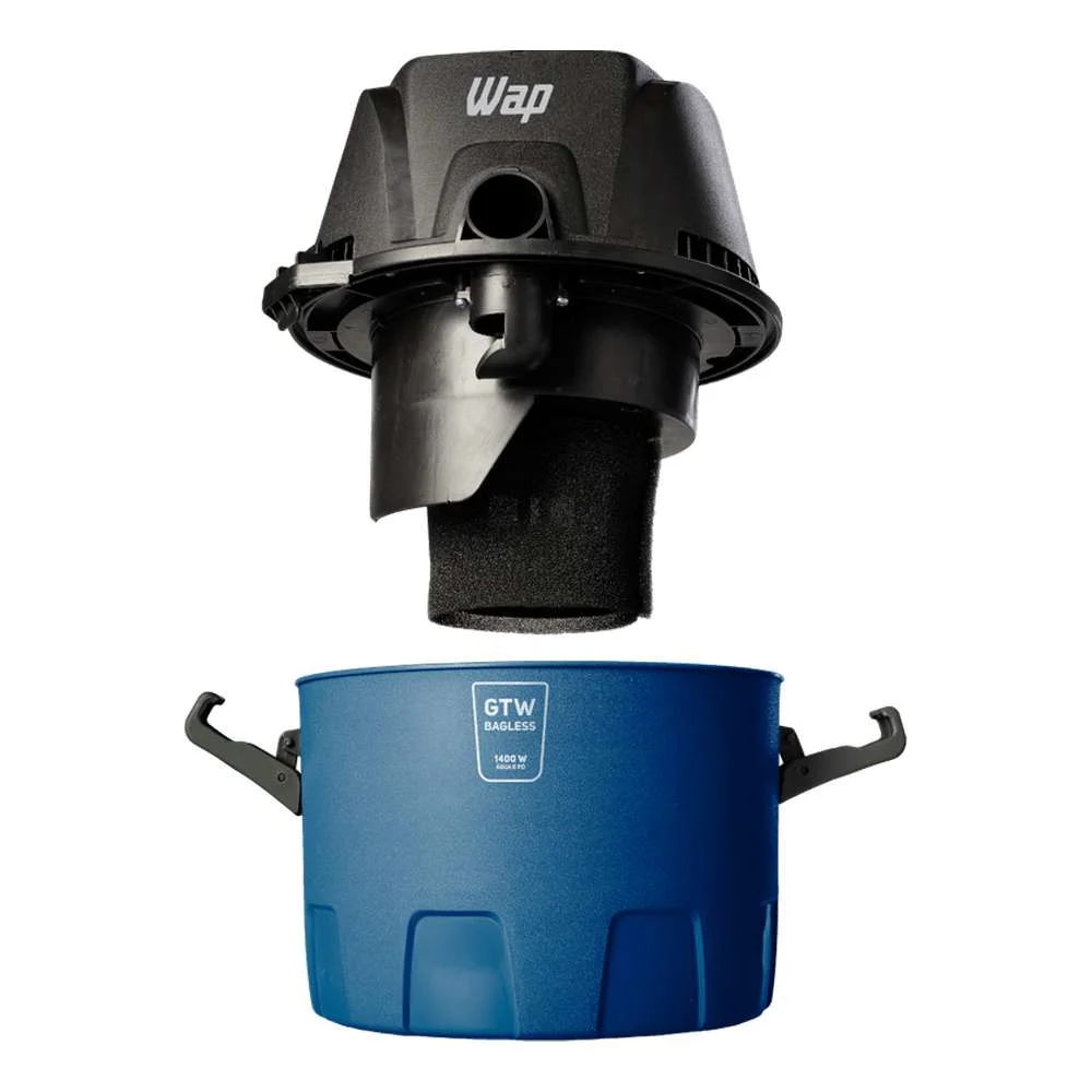 Aspirador de Pó e Água Compacto 1400W 6L 127V Bagless Wap