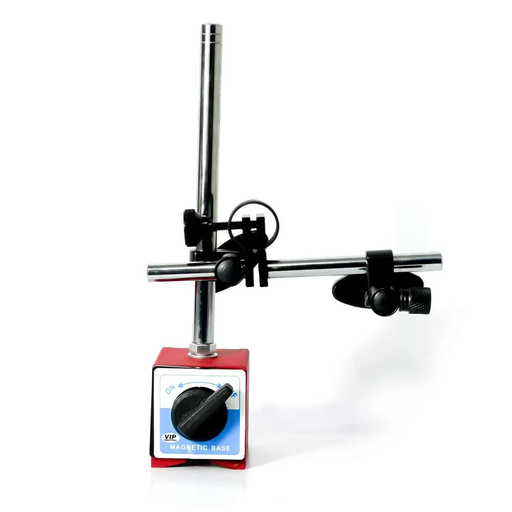 Base Magnética Articulada para Relógio Comparador Pms Alta Precisão e Fixação Robusta Vip