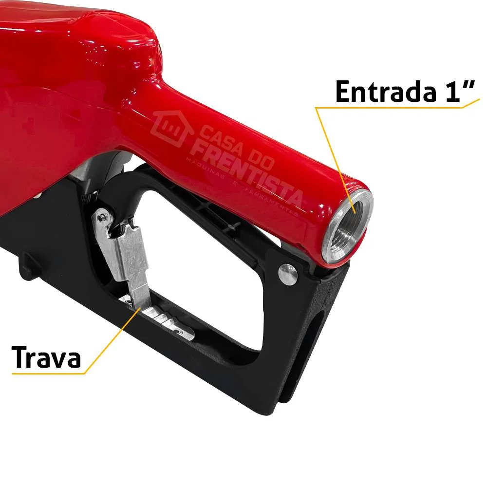Bico Automático para Abastecimento Aut. Smart Curto 1" Vermelho