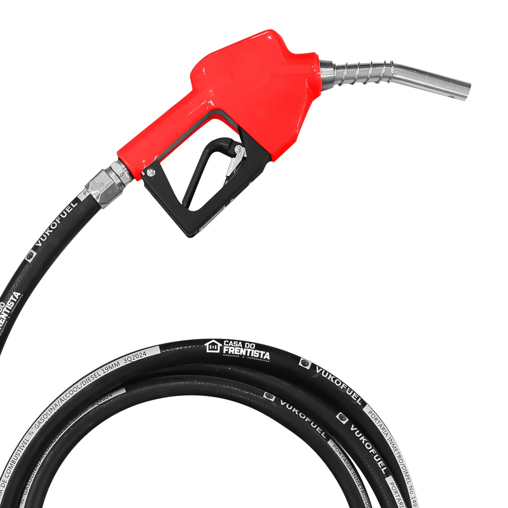 Bico de Abastecimento Vermelho 3/4" com 5 M de Mangueiras e Terminais