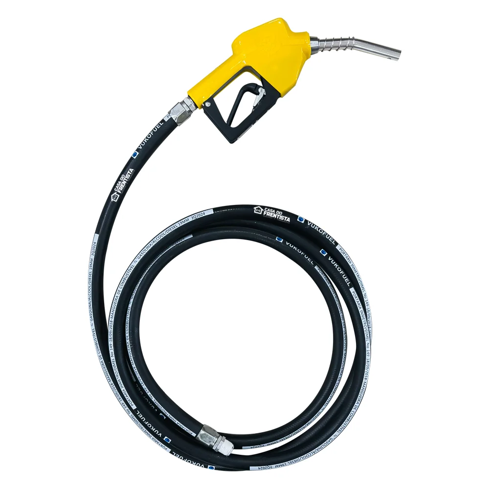Bico de Abastecimento Amarelo 3/4" com 5 M de Mangueiras e Terminais