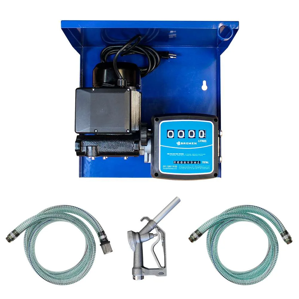 Bomba de Abastecimento de Diesel 60Lpm 220V com Bico Manual Bremen