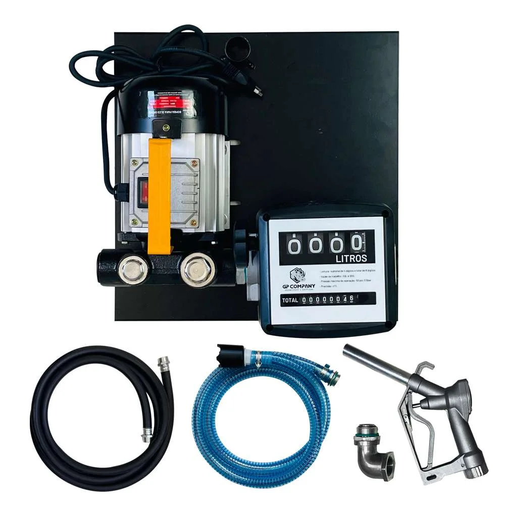 Bomba de Abastecimento Diesel 60L/Min 220V com Medidor e Bico Manual Gp Company