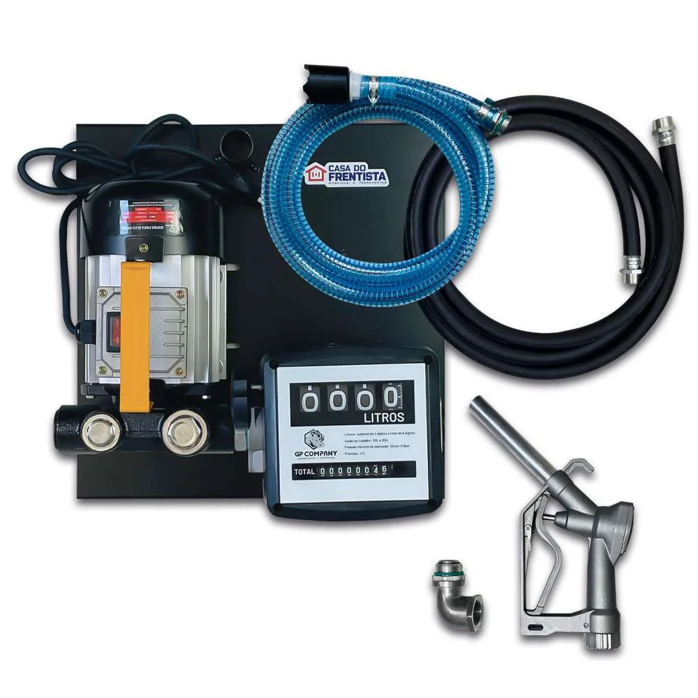 Bomba de Abastecimento Diesel 60L/Min 220V com Medidor e Bico Manual Gp Company
