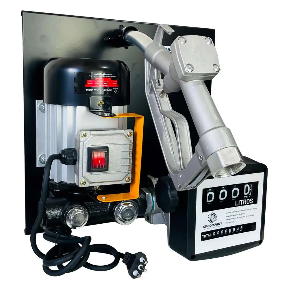 Bomba de Abastecimento Diesel 60L/Min 220V com Medidor e Bico Manual Gp Company