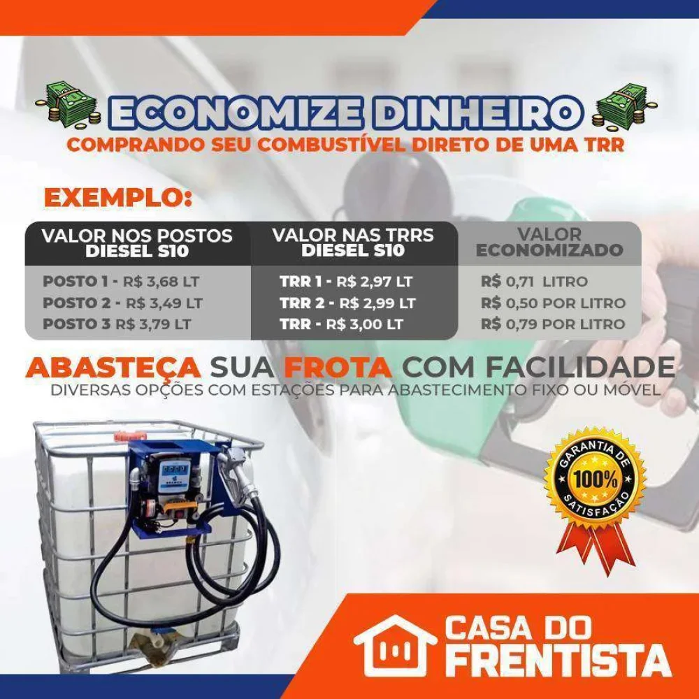 Bomba de Abastecimento Industrial 40L/Min e Filtro Foguetinho GP Company