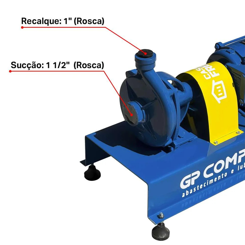 Bomba de Transferência 200L/Min Alta Vazão 230/380V com Motor Weg À Prova de Explosão Gp Company