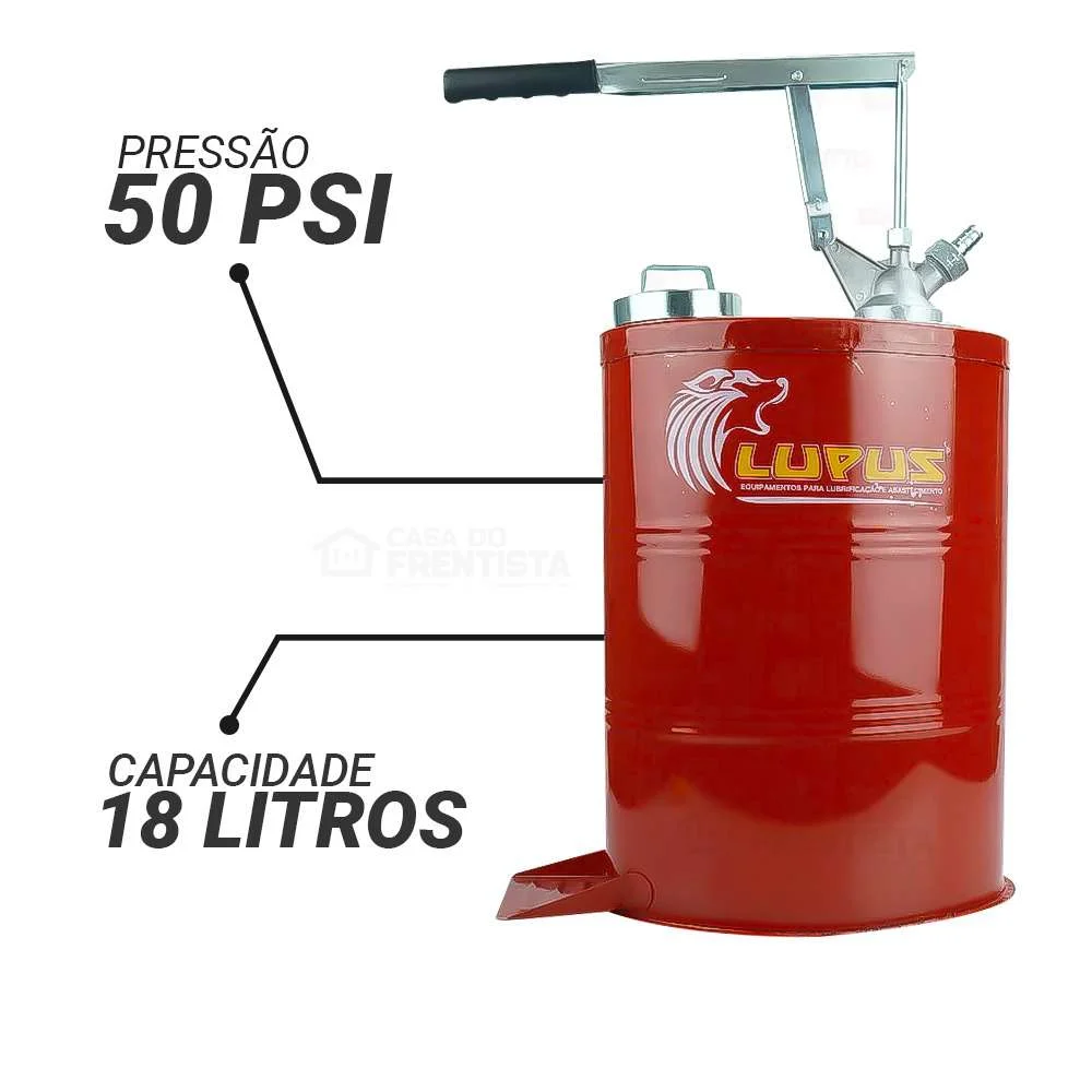 Bomba Manual para Óleo de Câmbio 18L Lupus 9005