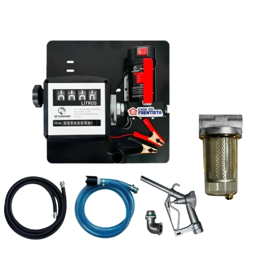 Bomba para Abastecimento de Diesel 12V 40L/min + Filtro Gp Company