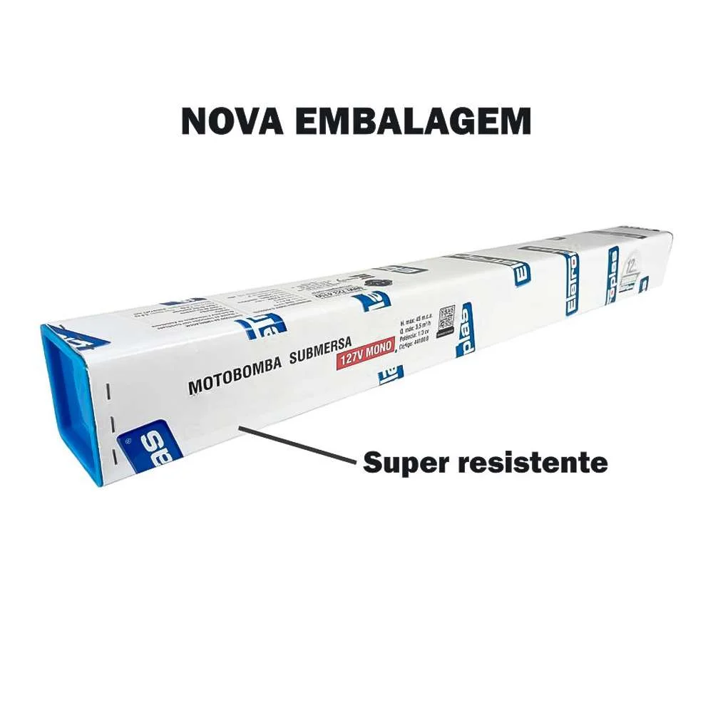 Bomba Submersa Caneta 7,5Cv Trif 220V 60Hz Esub-4/36-Tr Eletroplas