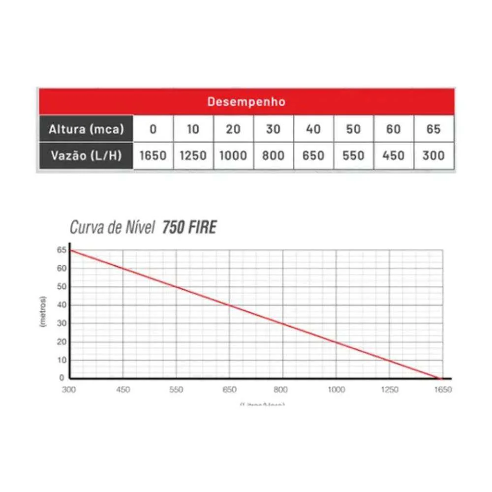 Bomba Submersa Vibratória 300W 220V 750Fire Rayma