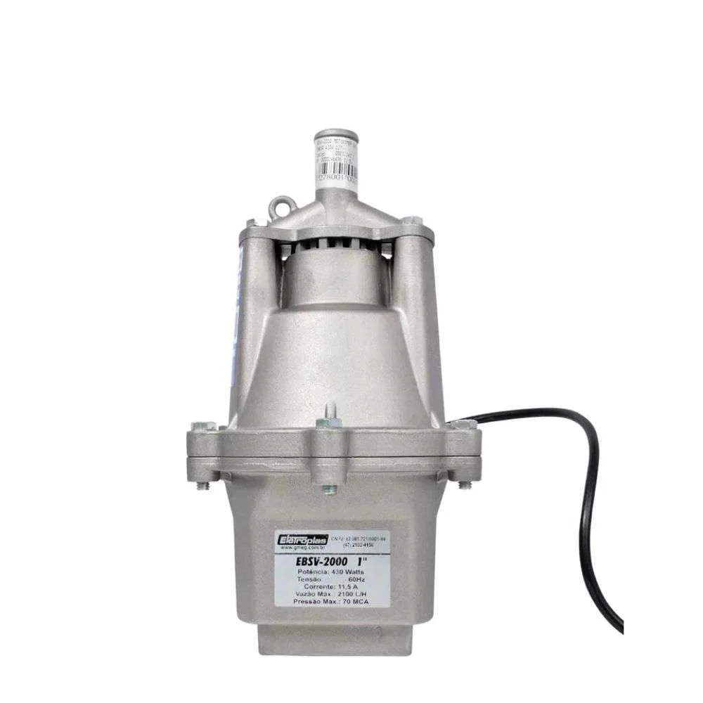 Bomba Submersa Vibratória 430W 127V Ebsv-2000 Eletroplas