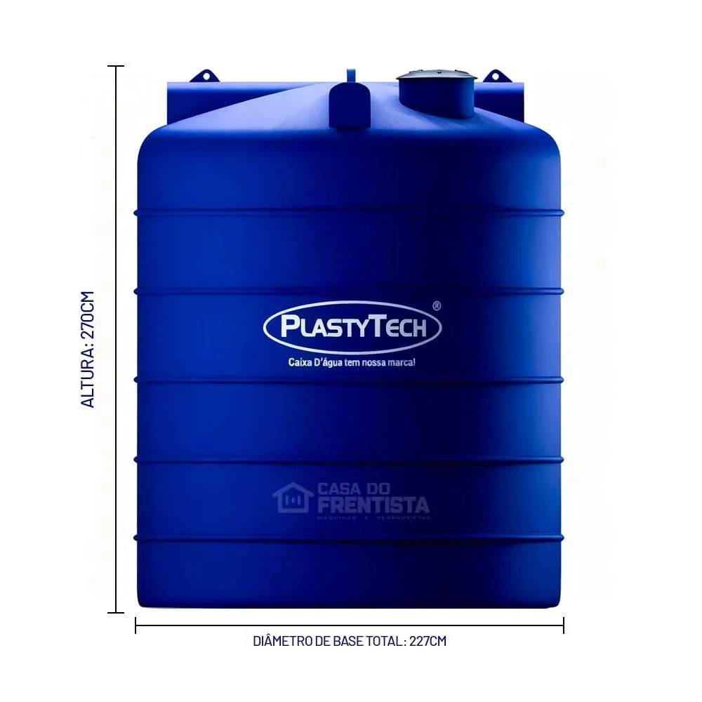Caixa D'água de Polietileno 10.000L Plastytech