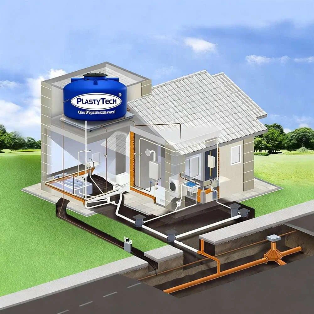 Caixa Dágua de Polietileno 1000L Plastytech