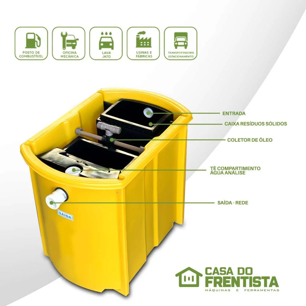 Caixa Separadora de Água e Óleo 800L/H Puro Diesel