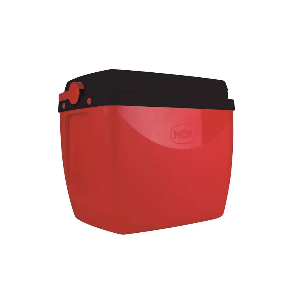 Caixa Térmica 18L 24 Latas Mor Vermelho com Preto