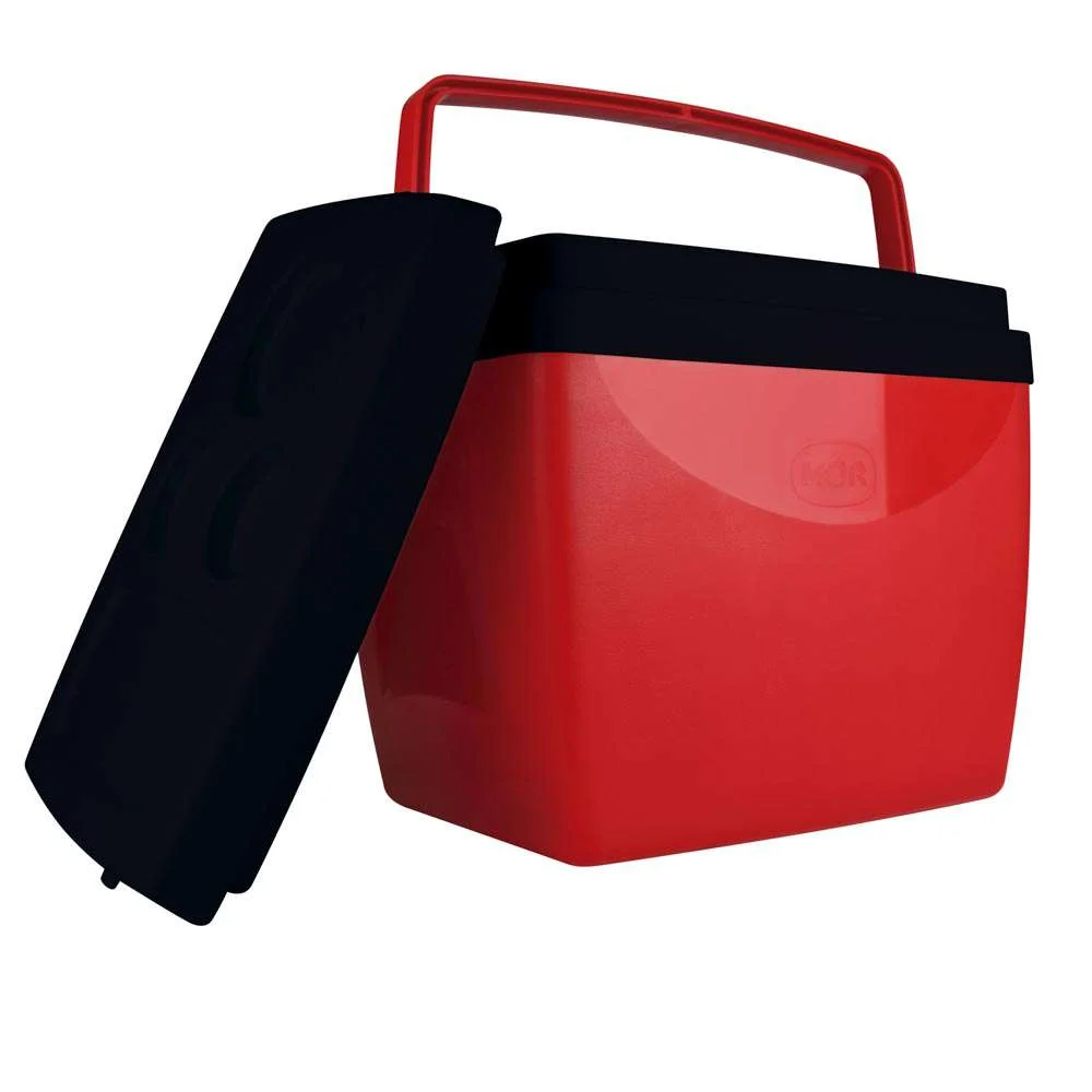 Caixa Térmica 26L 35 Latas Mor Vermelho e Preto