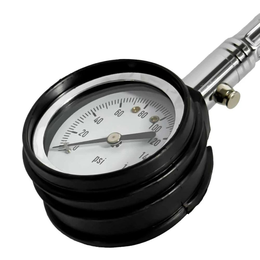 Calibrador de Pneu Duplo com Manometro e Mangueira 3025 Hidraflux