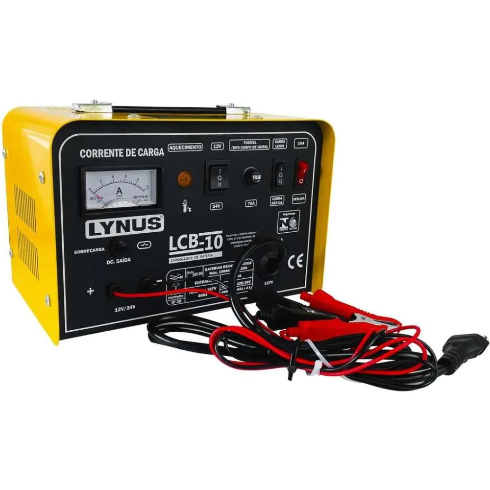 Carregador de Baterias Portátil Lbc10 220V Lynus