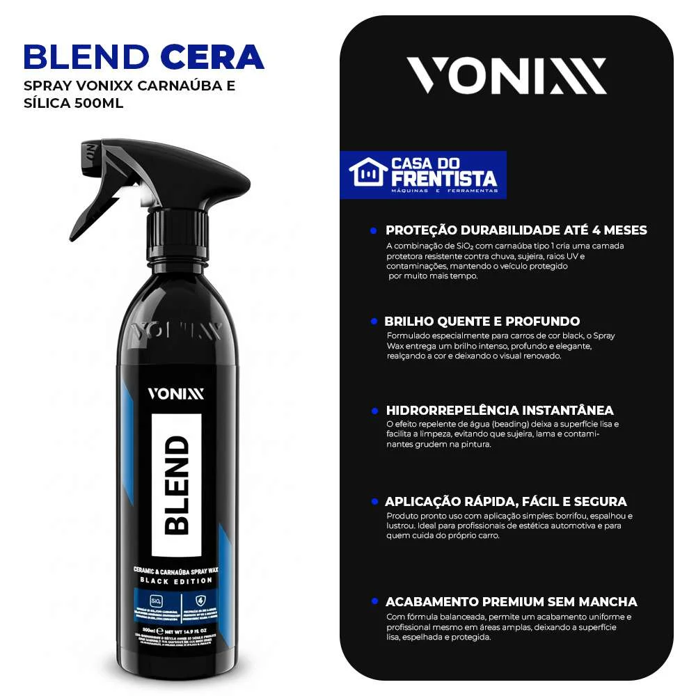 Cera Liquida Blend Black Spray 500Ml Vonixx