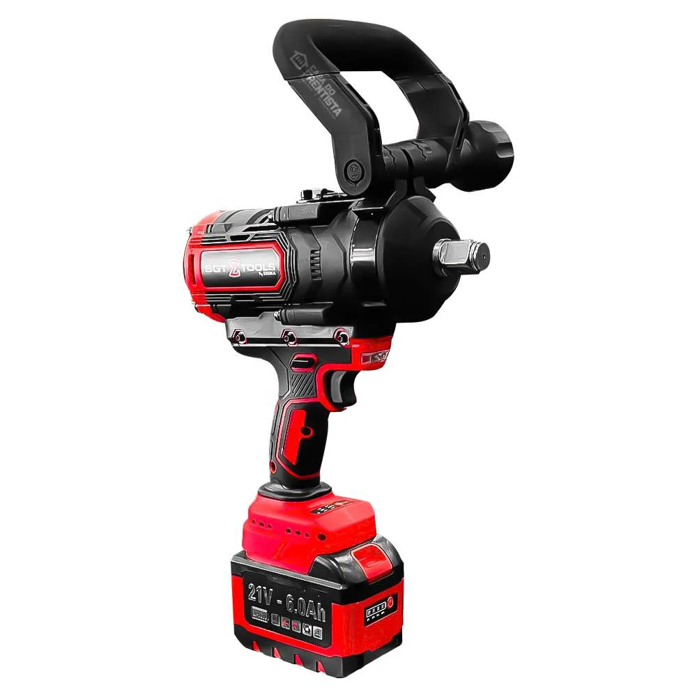 Chave de Impacto 3/4 C/ 2 Baterias 3 Velocidades Sgt 7509 Cor Vermelho 110V/220V