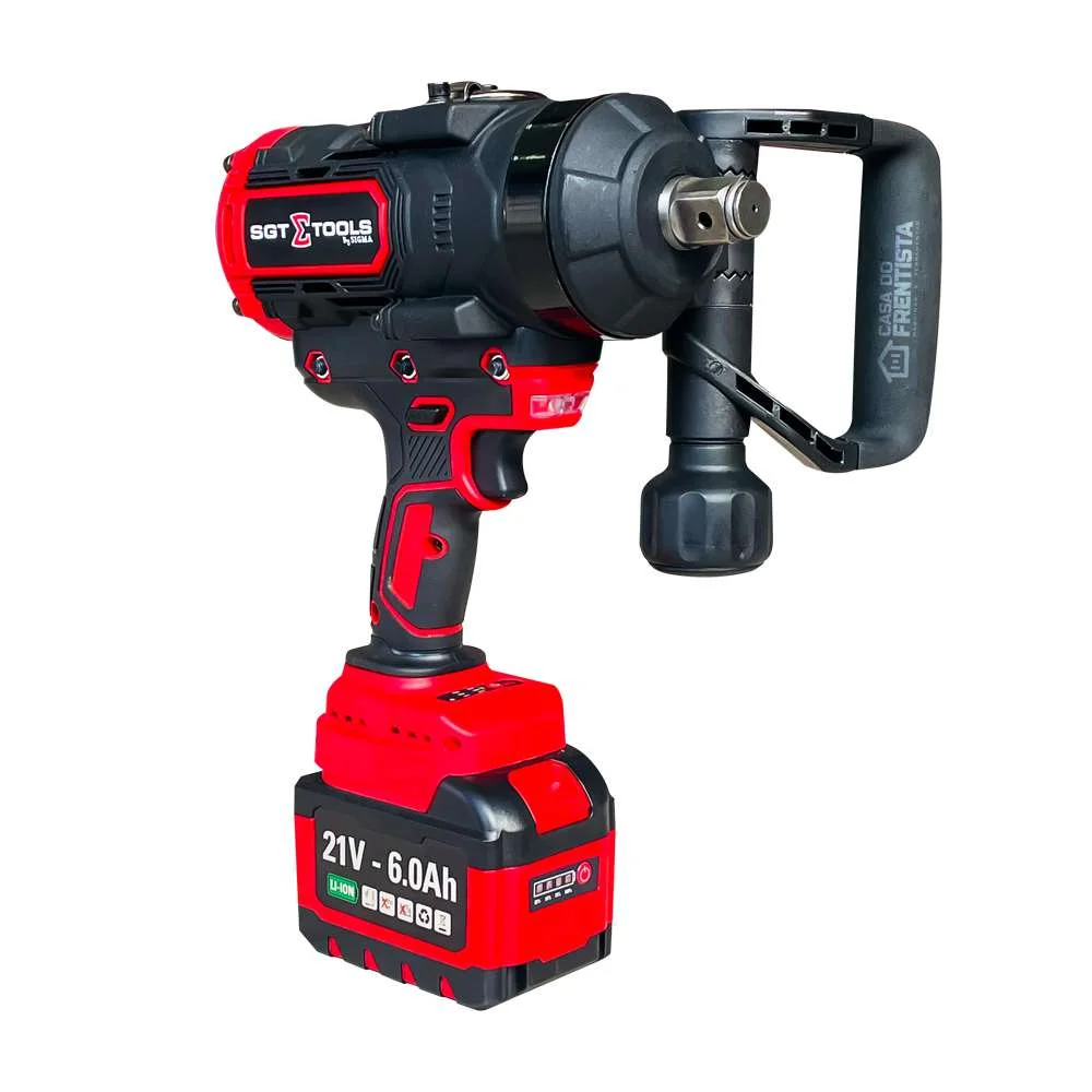 Chave de Impacto 3/4 C/ 2 Baterias 3 Velocidades Sgt 7509 Cor Vermelho 110V/220V