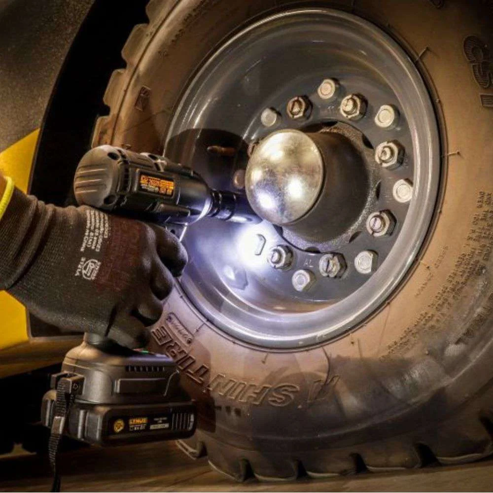 Chave de Impacto a Bateria 20V Lynus Icli-20850 Alta Performance, sem Fio e Linha Intercambiável