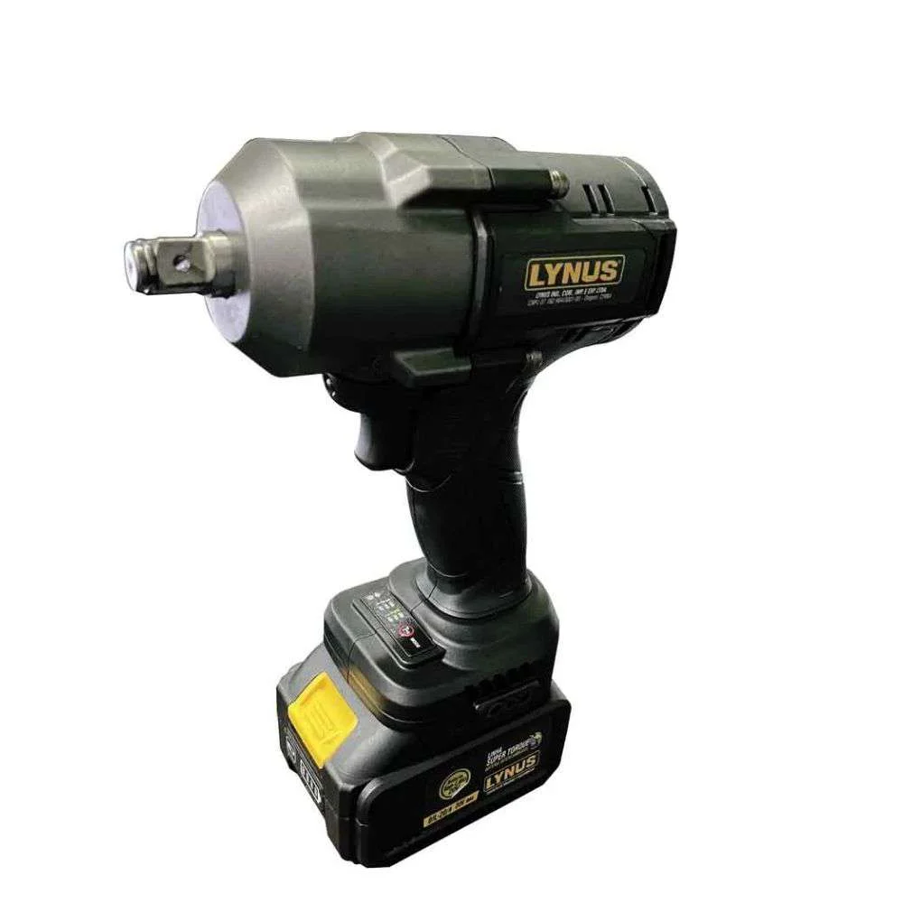 Chave de Impacto a Bateria 20V Lynus Potência, Autonomia e Mobilidade em Alto Desempenho
