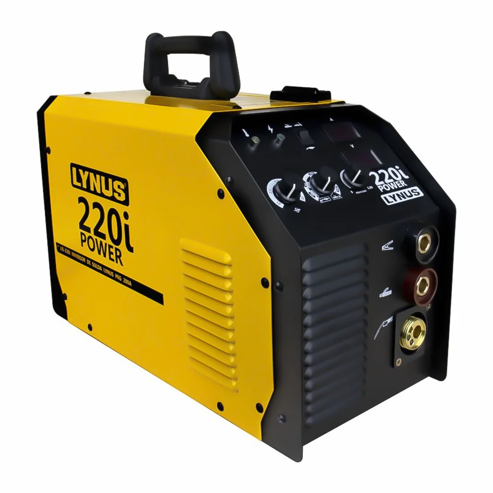 Combo Maquina de Solda MIG 200A + Cilindro 10L + Máscara + Luva para Solda + Arame 5KG 0.8 Com Gás + Esquadro 35KG