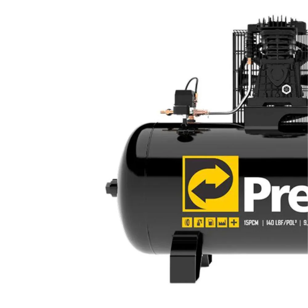 Compressor 15 Pés 140Psi 175L Trif. Storm 450 Pressure