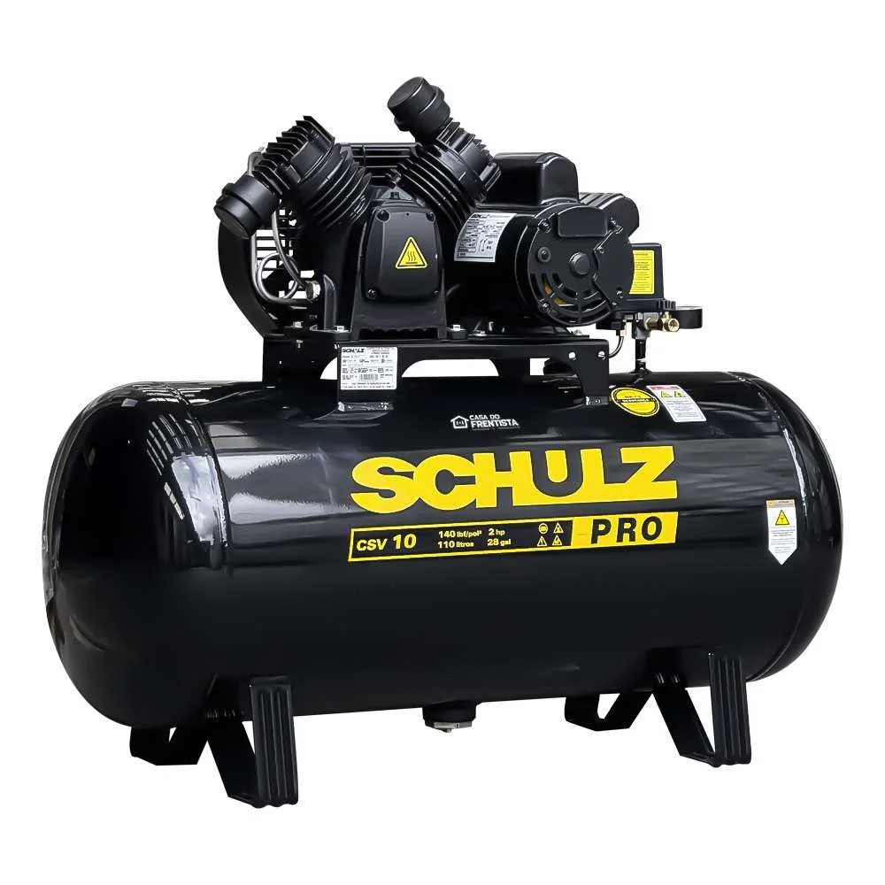 Compressor Ar 10 Pés 2Cv 110L 220V Csv10/100 Pro Schulz