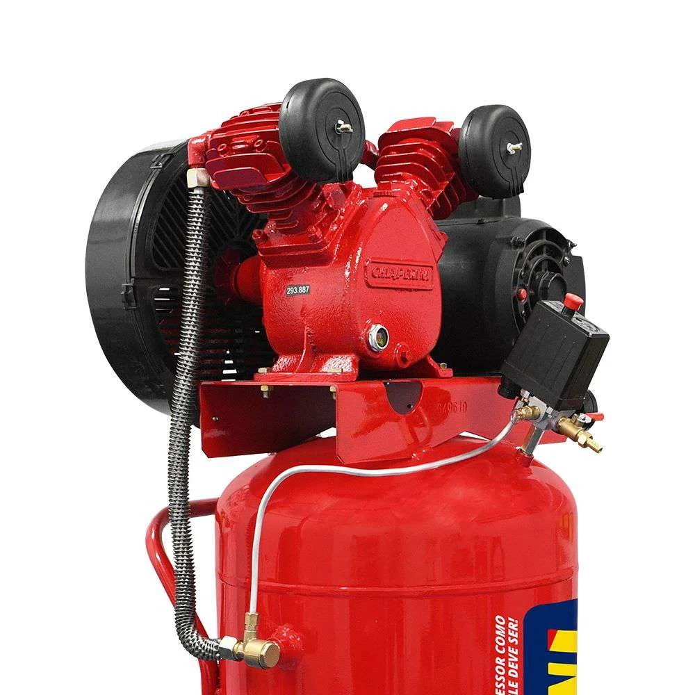 Compressor de Ar 10 Pés 110L Vertical Bivolt Chiaperini