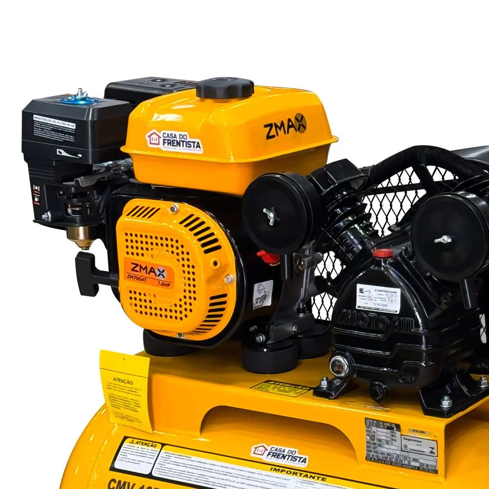 Compressor de Ar 10 Pés a Gasolina 7 Hp 100L Air Power Motomil
