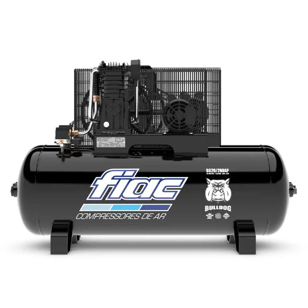 Compressor de Ar 20 Pés 200L 175 Psi Ap Fiac Bulldog